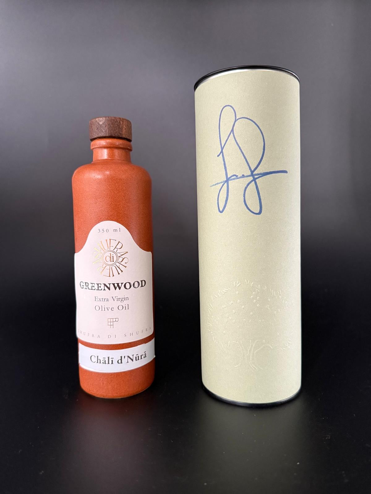 Greenwood Extra Virgin Olive Oil (350ml) in presentation box, and signed by Jonny 2025 Harvest