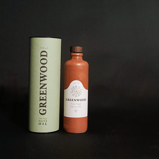 Olio extravergine di oliva Greenwood (350 ml) in confezione regalo e firmato da Jonny