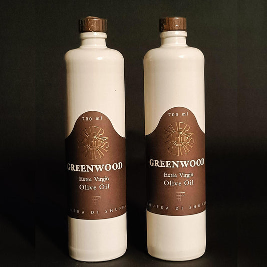 Olio extravergine di oliva Greenwood (2 x 700 ml senza scatola)
